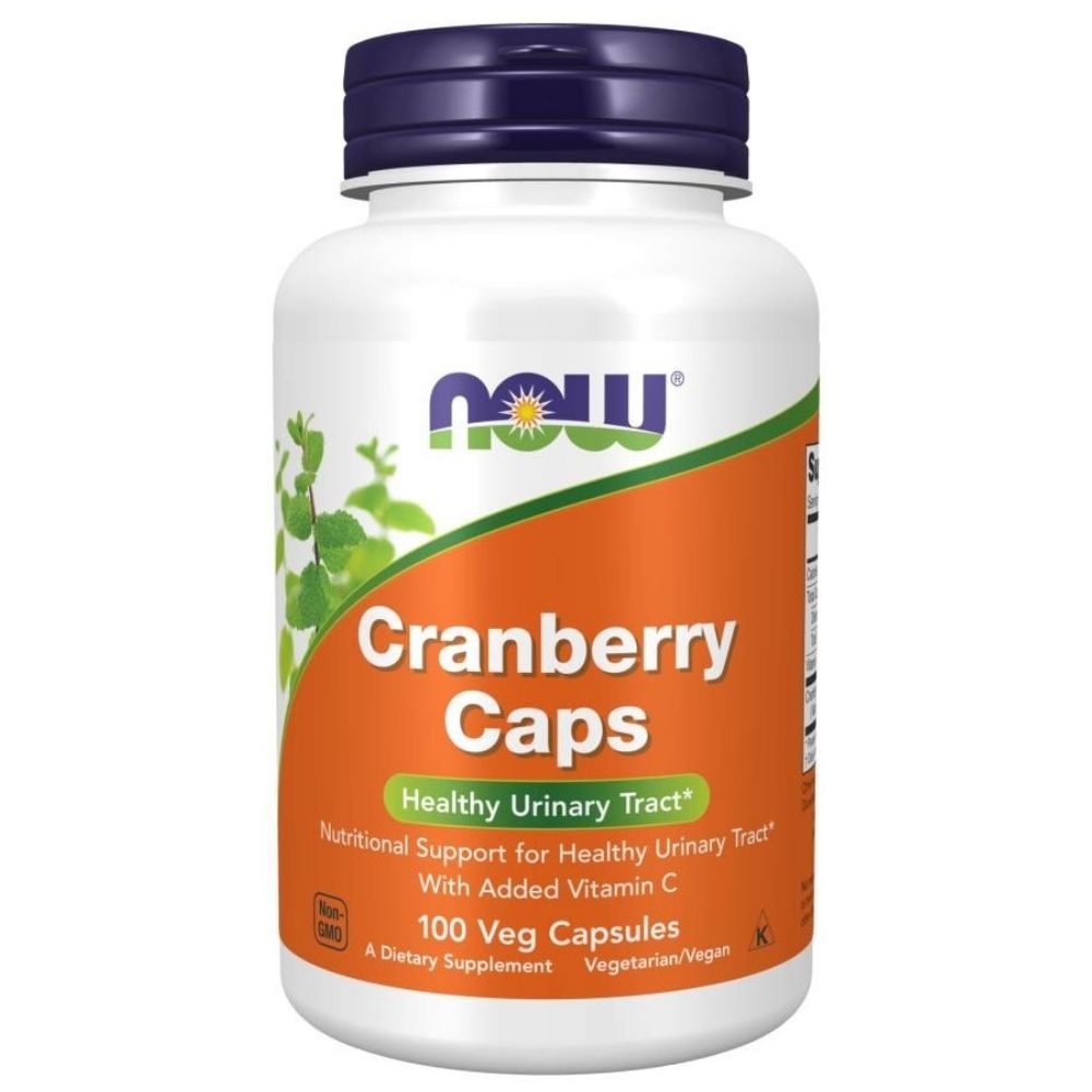 NOW FOODS Dzērvenes 700 mg ar C vitamīnu – 100 kapsulas