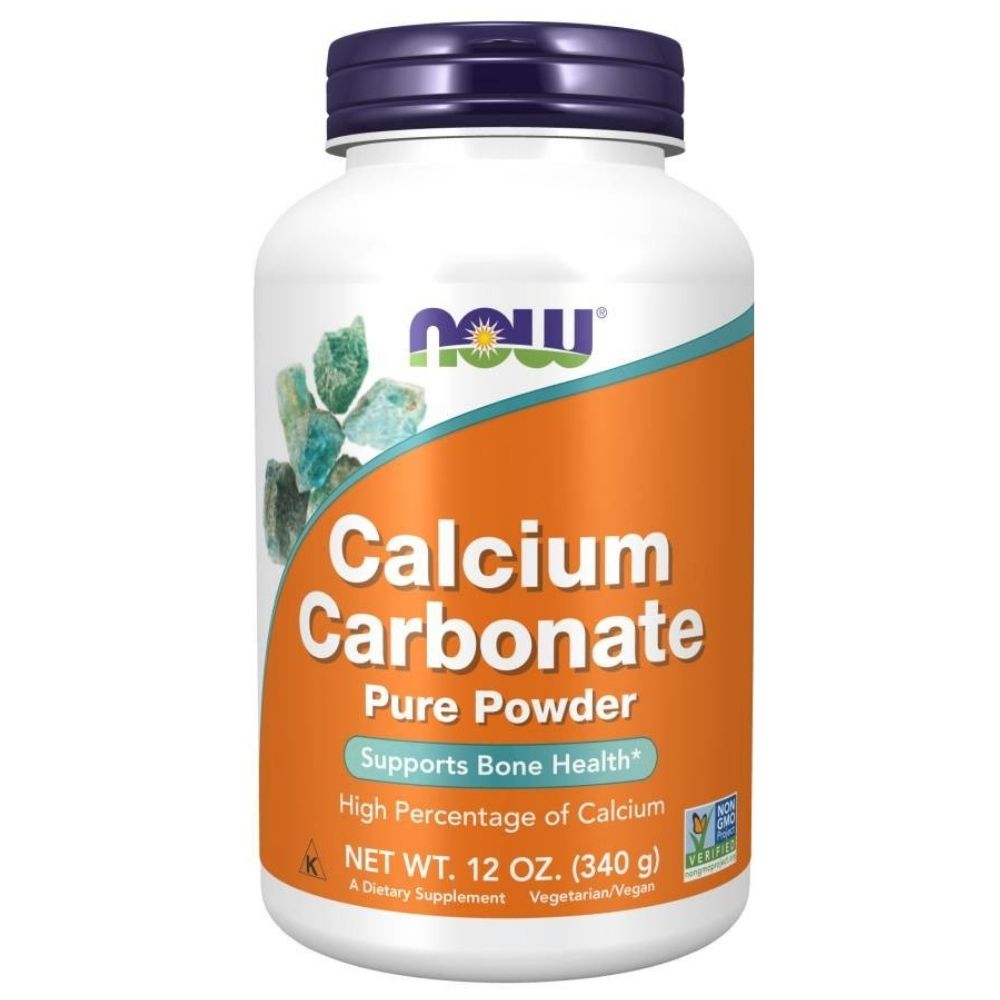 NOW FOODS kalcijs (kalcija karbonāts) 600 mg - 340 g