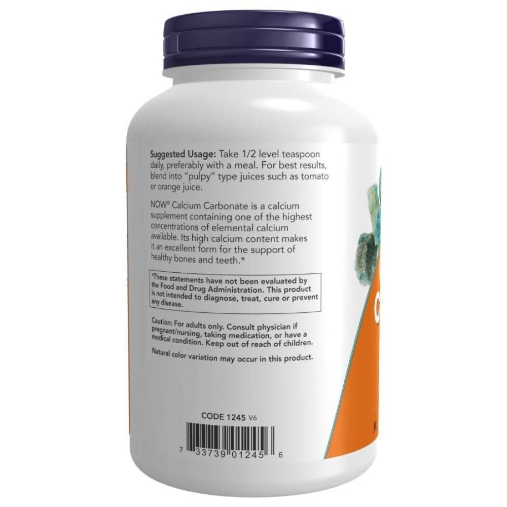NOW FOODS kalcijs (kalcija karbonāts) 600 mg - 340 g