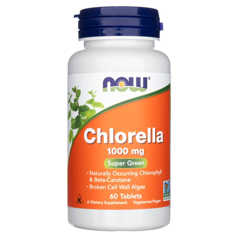 NOW FOODS Chlorella 1000 mg – 60 tabletes