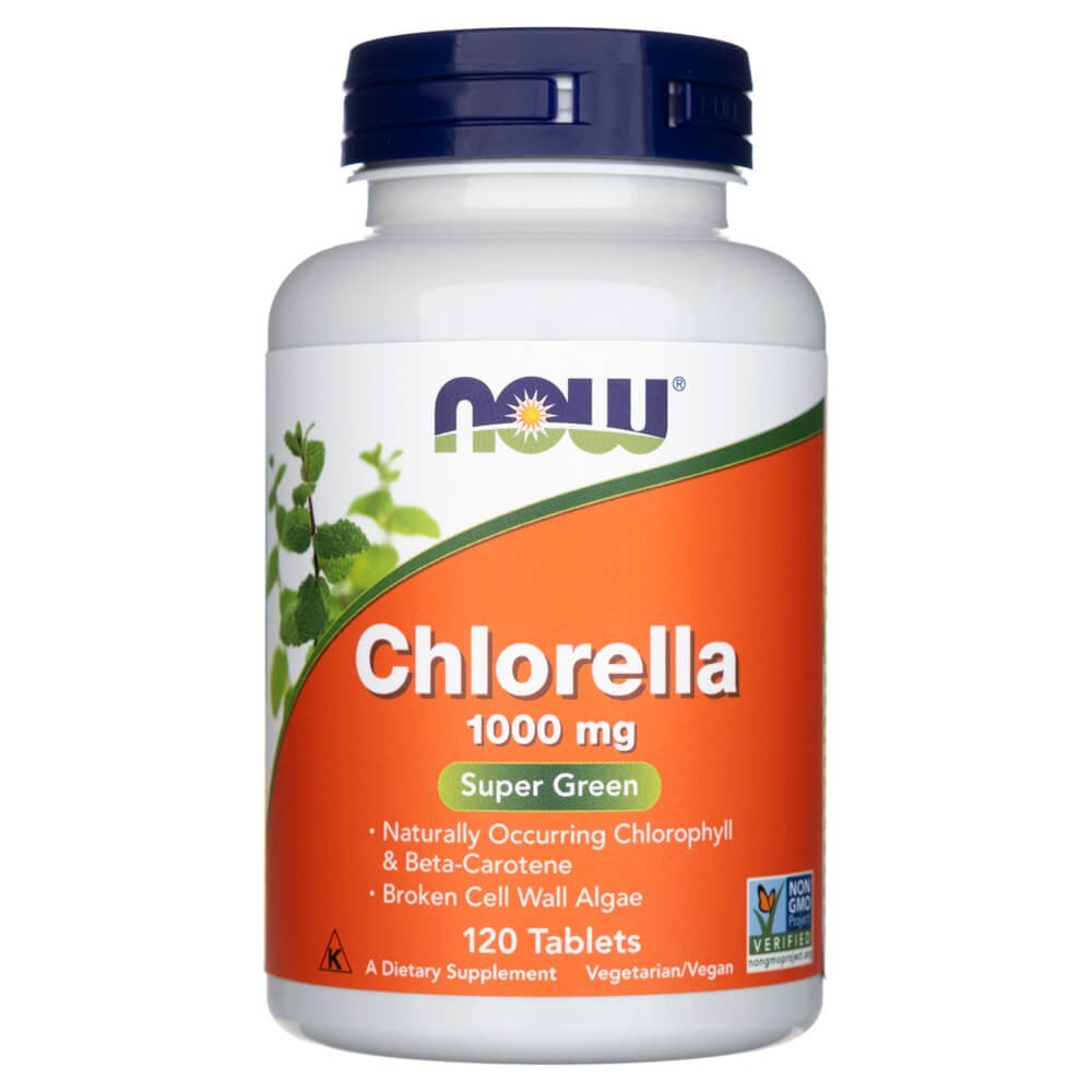 NOW FOODS hlorella 1000 mg – 120 tabletes