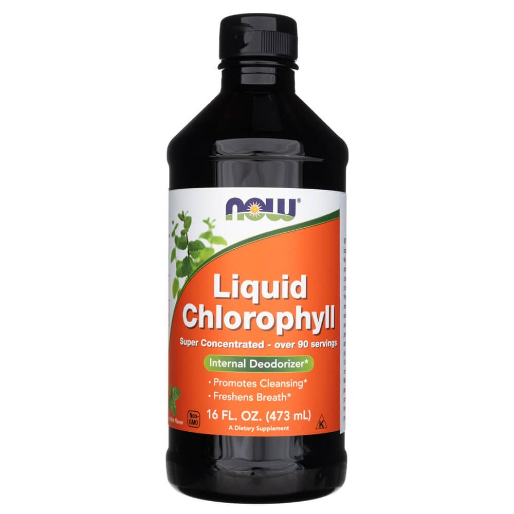 NOW FOODS šķidrais hlorofils – 473 ml