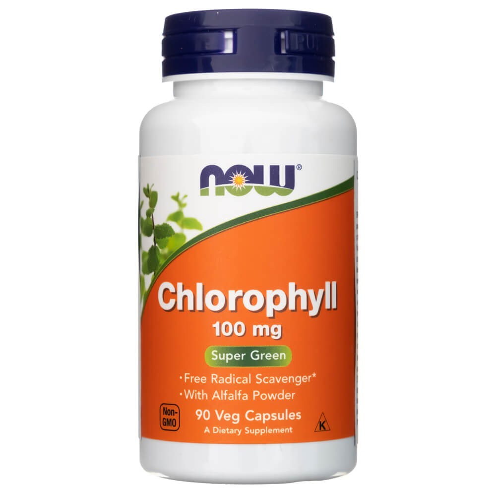 NOW FOODS hlorofils 100 mg – 90 kapsulas