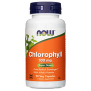 NOW FOODS hlorofils 100 mg – 90 kapsulas
