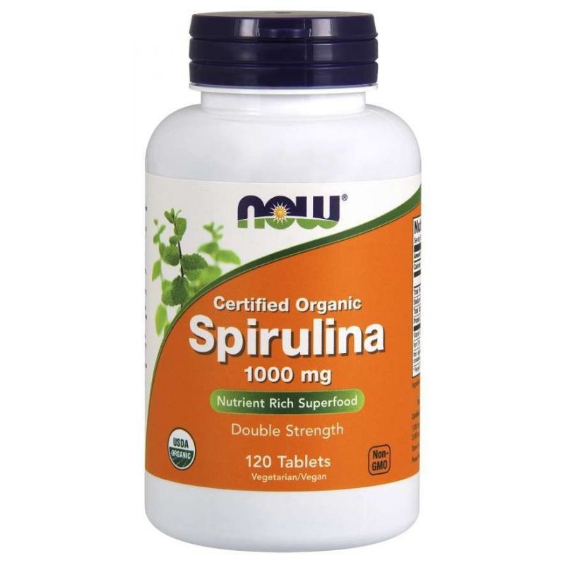 NOW FOODS Spirulina 1000 mg – 120 tabletes