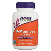 NOW FOODS D-mannoze 500 mg – 120 kapsulas