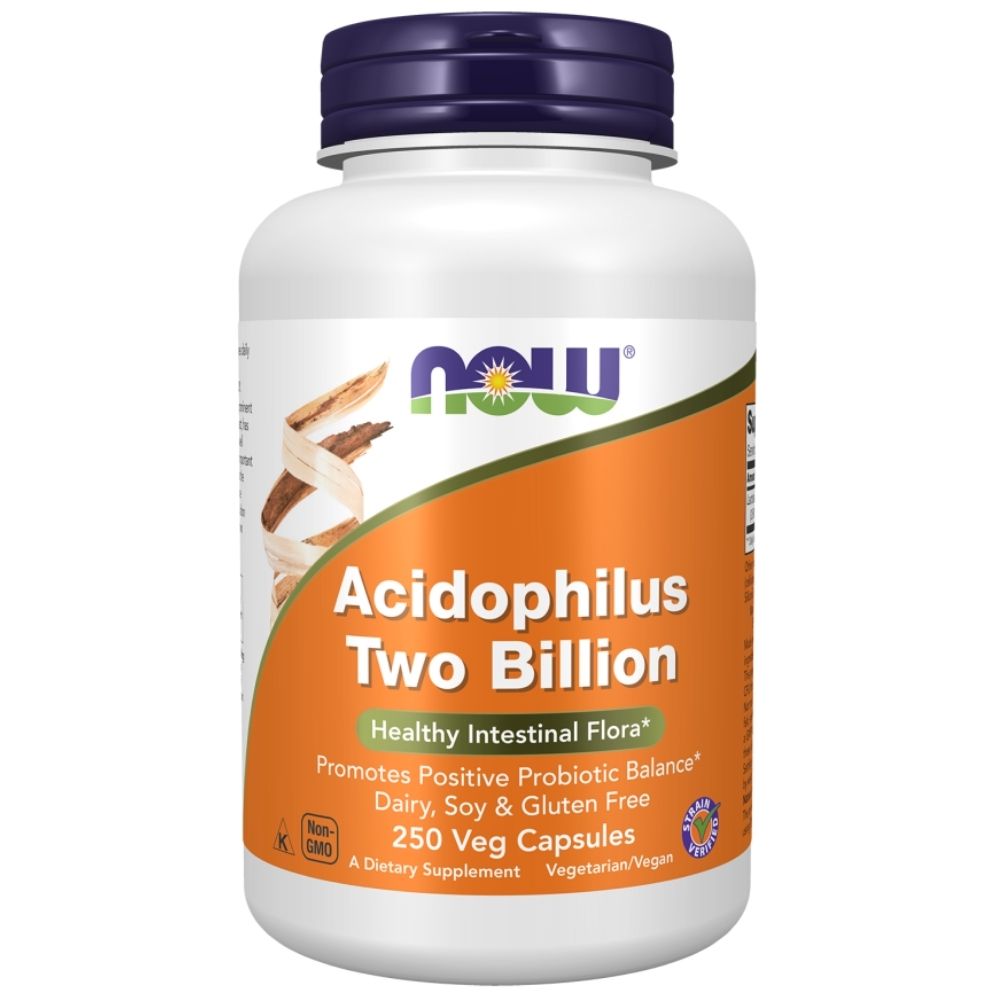 NOW FOODS Acidophilus 2 Billion 2 mljrd. probiotikas – 250 kapsulas