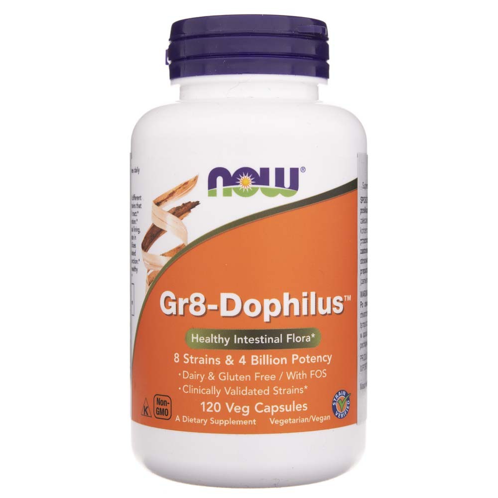 NOW FOODS Gr8-Dophilus – 120 kapsulas