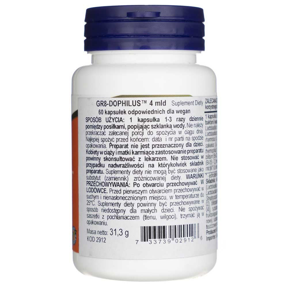 NOW FOODS Gr8-Dophilus – 60 kapsulas