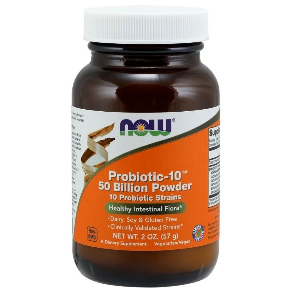 NOW FOODS Probiotic-10 (probiotikas) 50 miljardi – 57 g