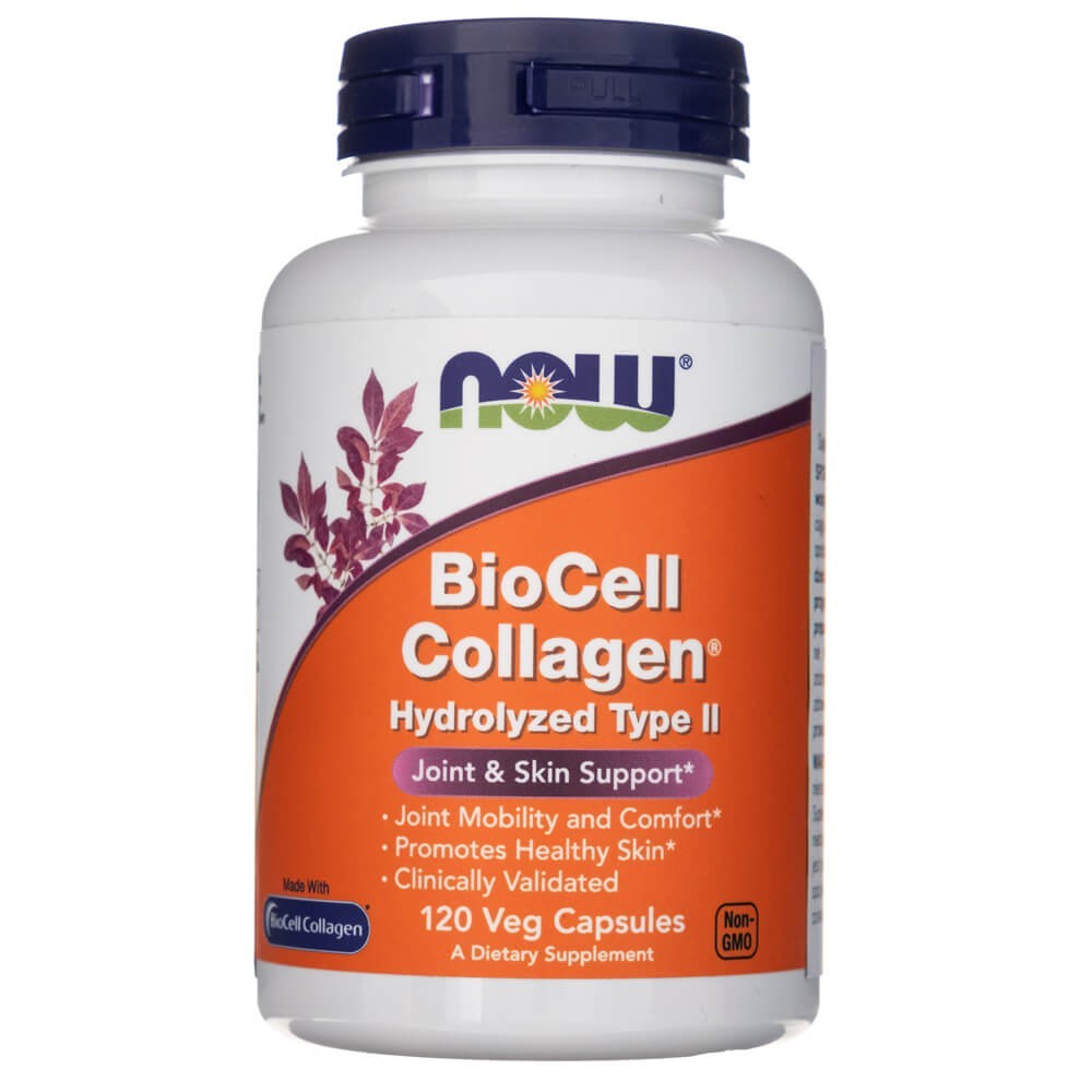 NOW FOODS BioCell kolagēns® hidrolizēts II tips – 120 kapsulas