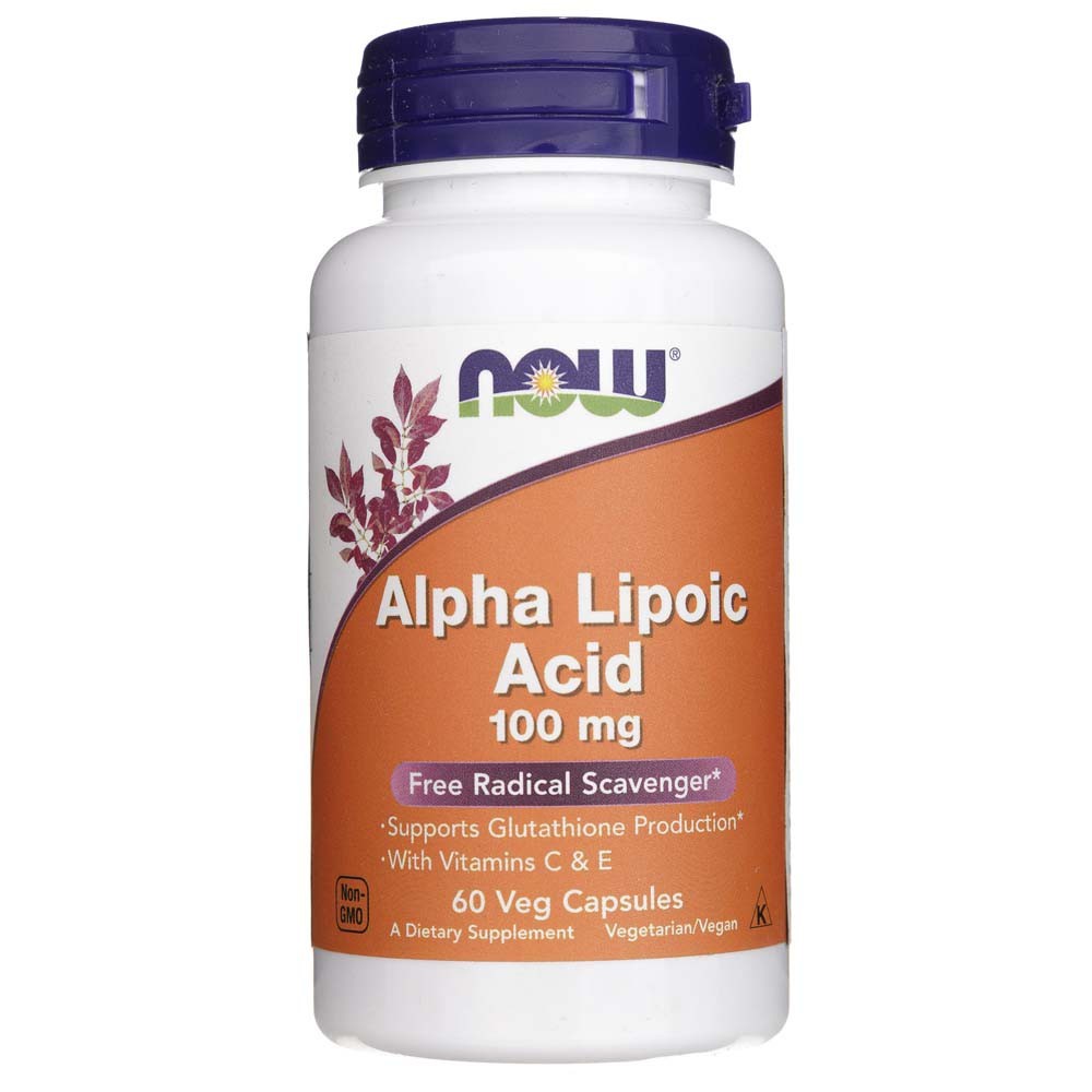 NOW FOODS alfa liposkābe 100 mg – 60 kapsulas