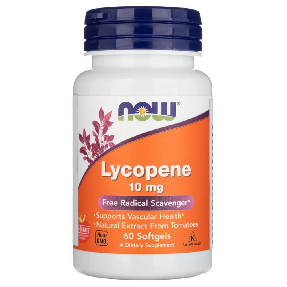 NOW FOODS likopēns 10 mg – 60 kapsulas