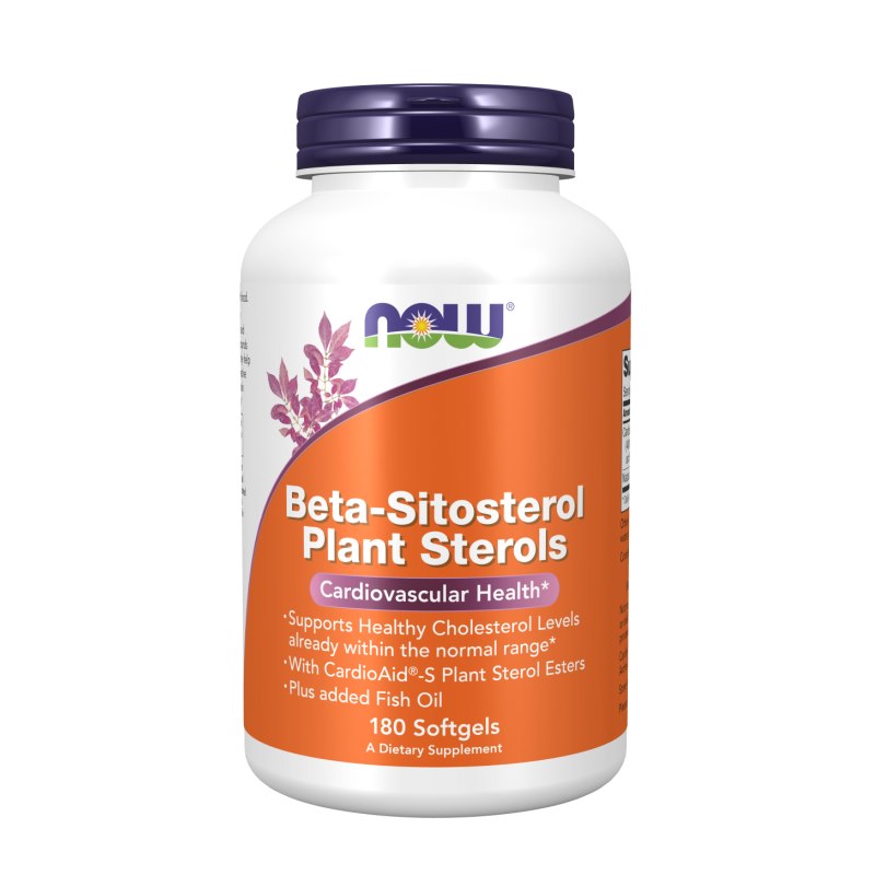 NOW FOODS beta-sitosterola augu sterīni – 180 kapsulas
