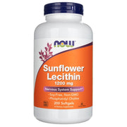 NOW FOODS saulespuķu lecitīns 1200 mg – 200 kapsulas