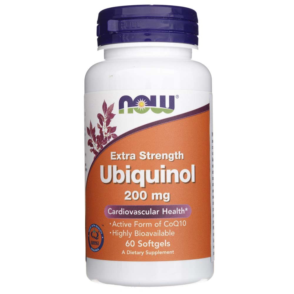 NOW FOODS ubihinols, īpaši spēcīgs, 200 mg – 60 kapsulas