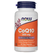NOW FOODS CoQ10 200 mg – 60 kapsulas
