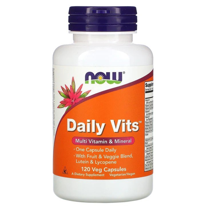 NOW FOODS Daily Vits – 120 kapsulas
