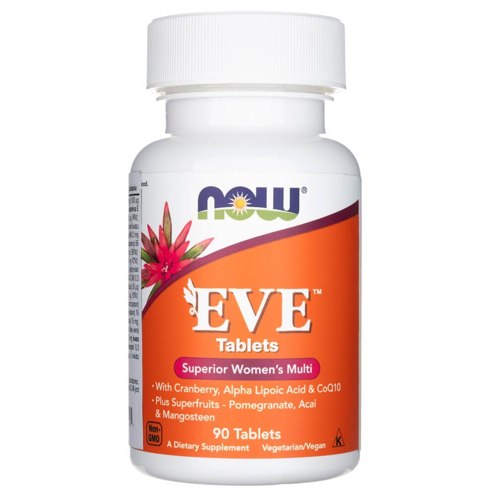 NOW FOODS EVE multivitamīnu komplekss sievietēm – 90 tabletes