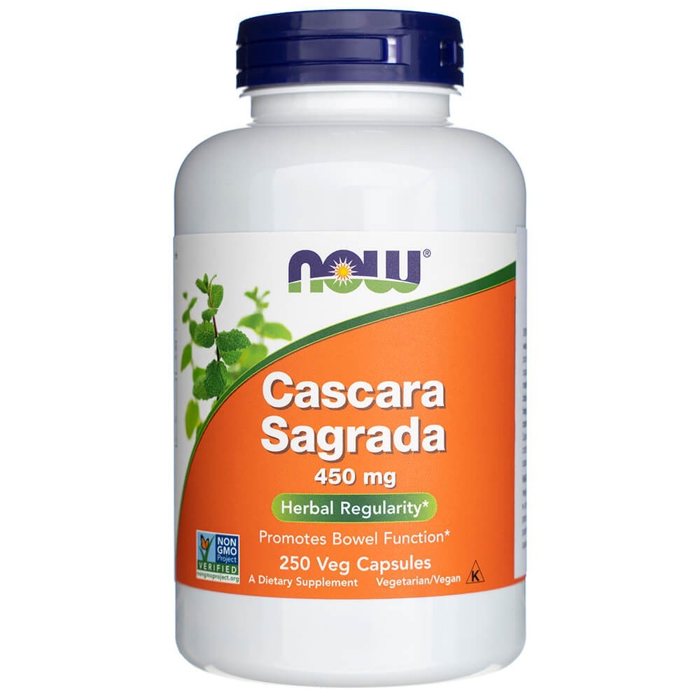 NOW FOODS Cascara Sagrada 450 mg – 250 kapsulas
