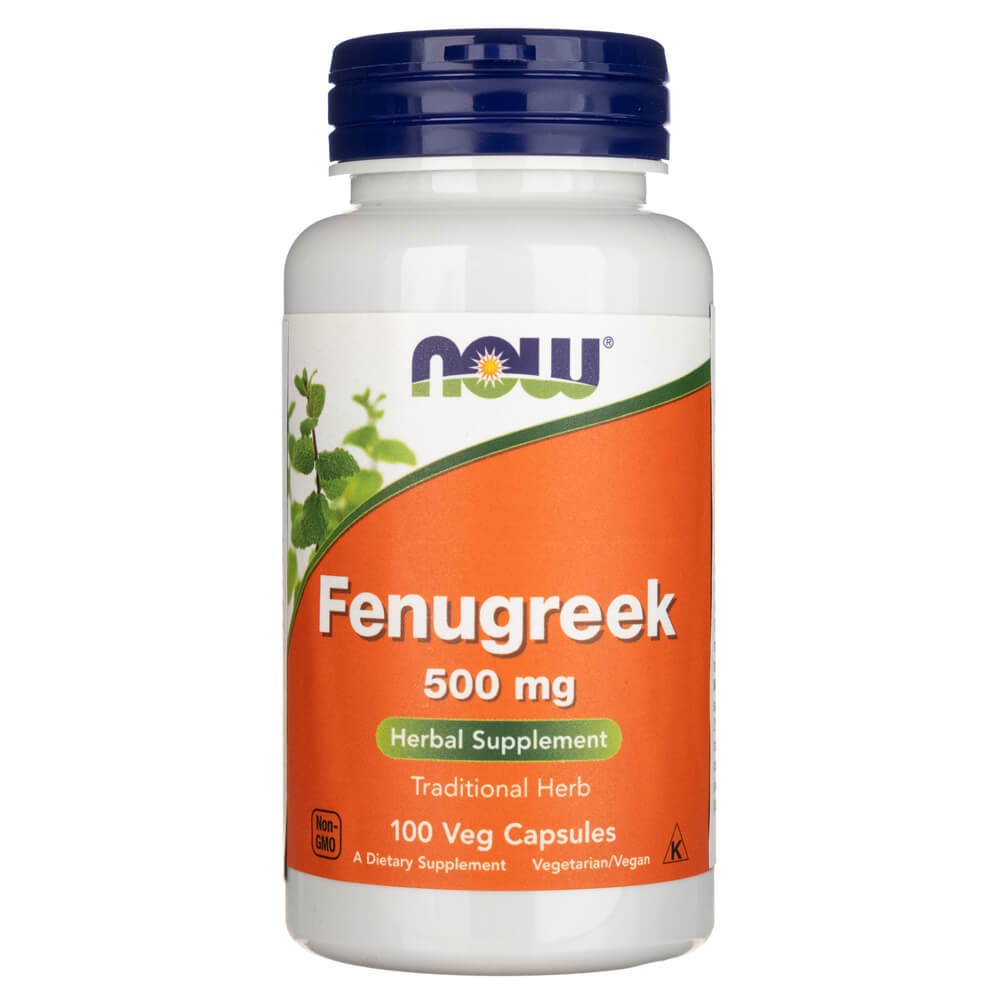 NOW FOODS Grieķu trigonella 500 mg – 100 kapsulas