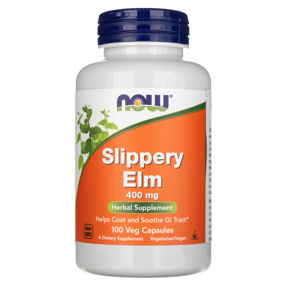 NOW FOODS Slippery Elm 400 mg – 100 kapsulas