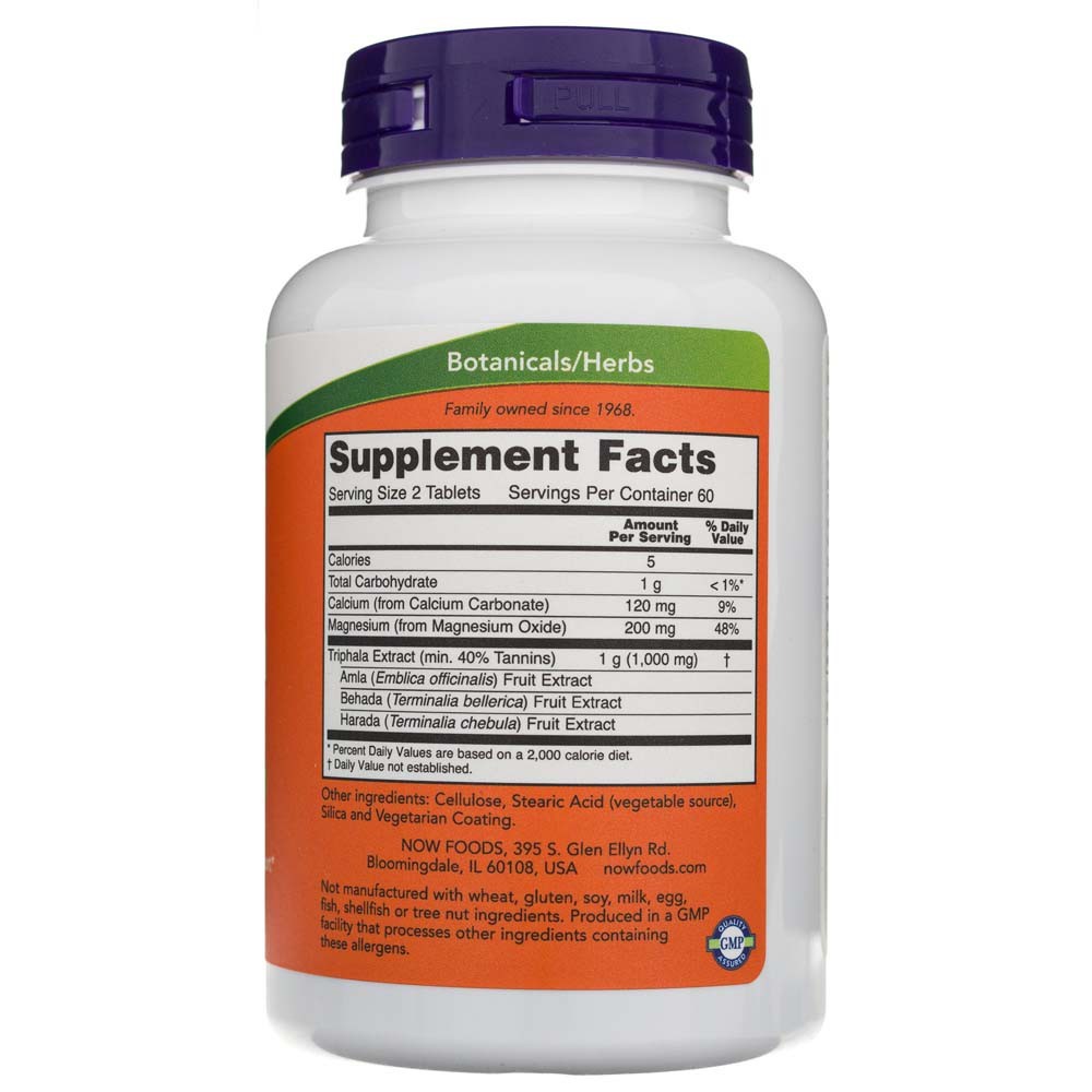 NOW FOODS Triphala 500 mg – 120 tabletes