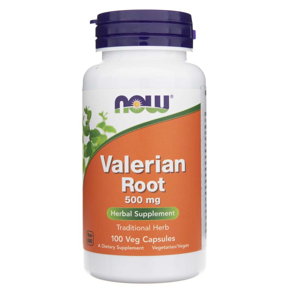 NOW FOODS Baldriāna sakne 500 mg – 100 kapsulas