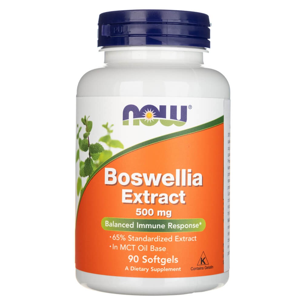NOW FOODS bosvelijas ekstrakts 500 mg – 90 kapsulas