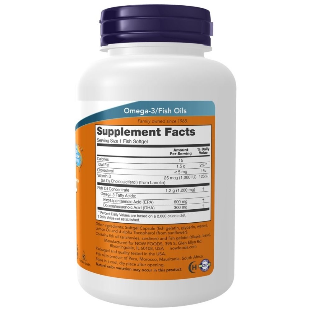 NOW FOODS Ultra Omega 3-D 1200 mg – 90 kapsulas