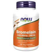 NOW FOODS Bromelīns 500 mg, 2400 GDU/g – 120 kapsulas