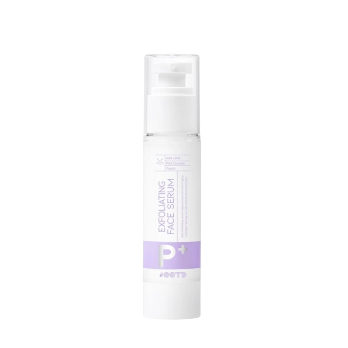 #OOTD, P+, AHA/BHA, Šveičiamasis, Naktinis, Serumas, Veidui, 50 ml