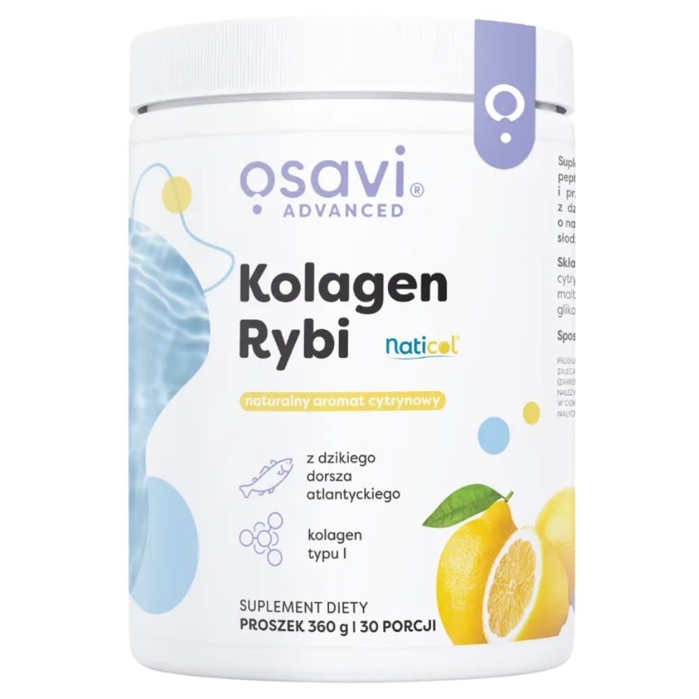 Osavi savvaļas mencu zivju kolagēns Naticol®, citrona garša - 360 g