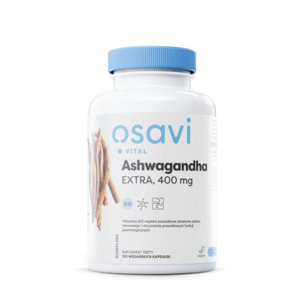 Osavi Ashwagandha Extra 400 mg — 120 veģetārās kapsulas