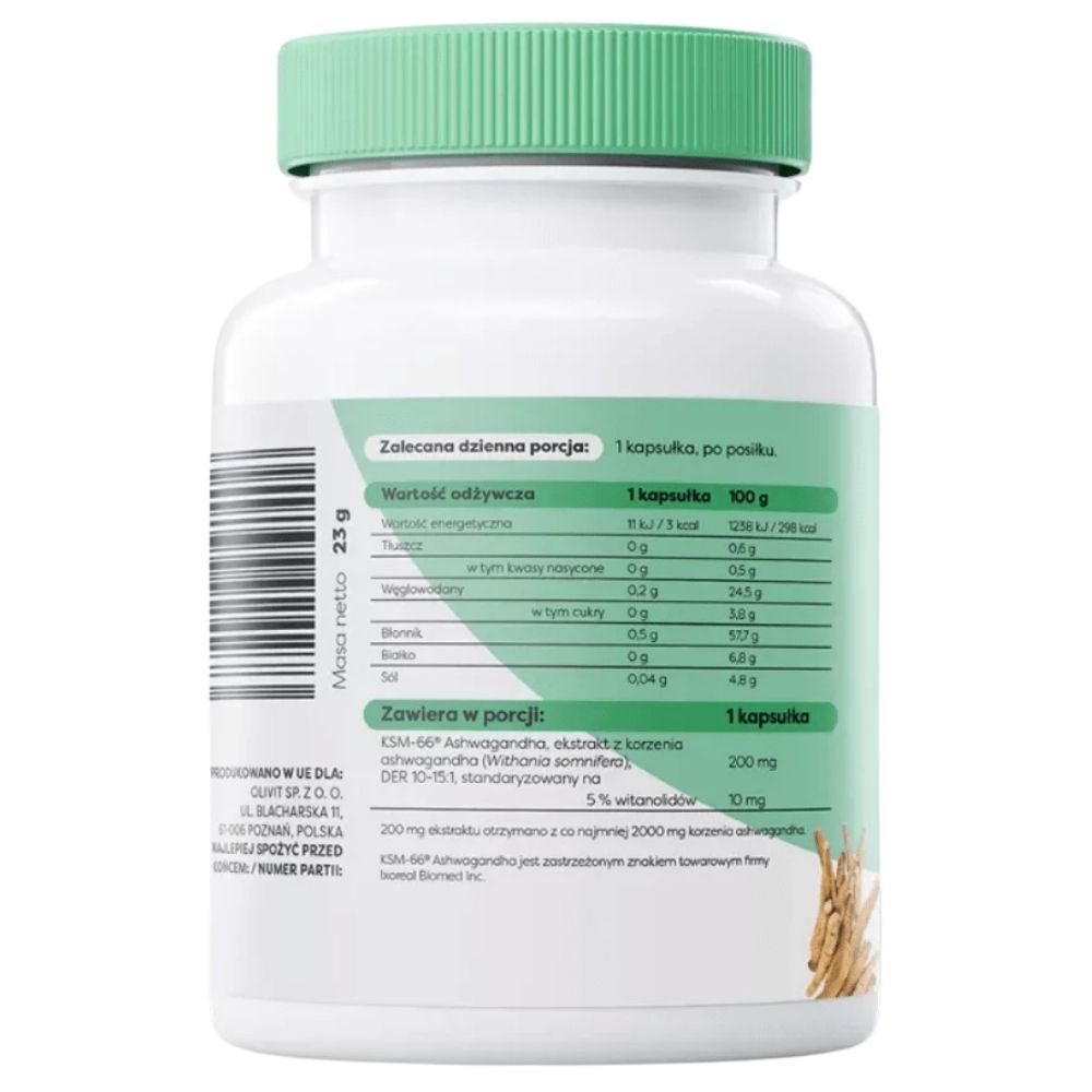 Osavi Ašvaganda KSM-66® 200 mg - 60 kapsulas