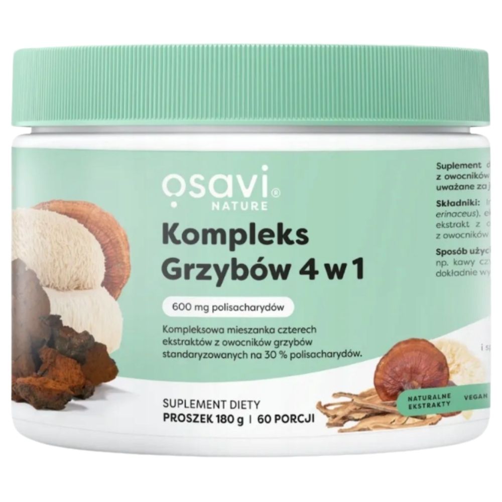 Osavi 4 vienā sēņu kompleksa pulveris — 180 g