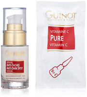 Guinot komplekts: pret pigmentācijas plankumiem, serums sejai, 23,5 ml + Pure, C vitamīns, serums sejai, 1,5 ml