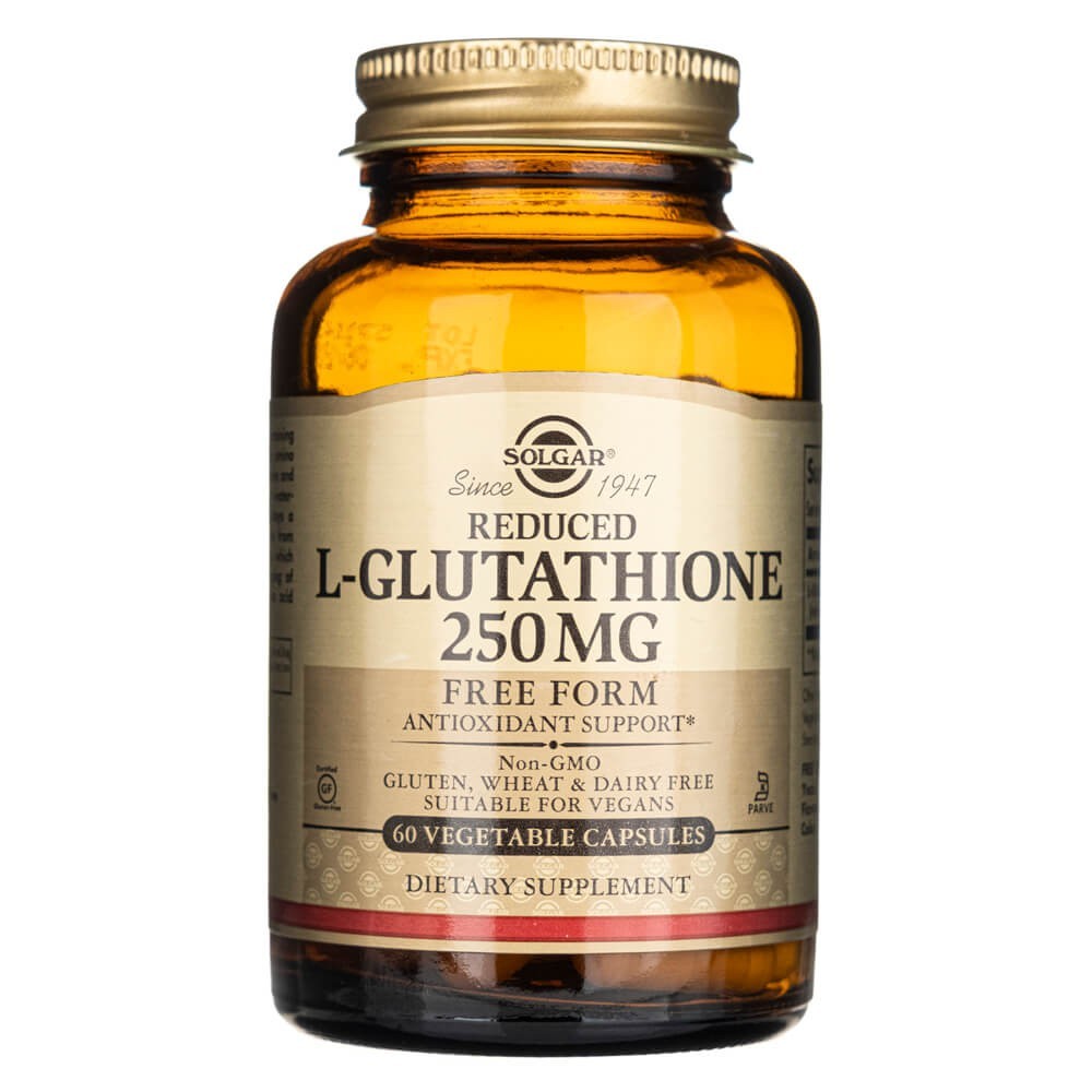 SOLGAR reducēts L-glutations 250 mg – 60 kapsulas