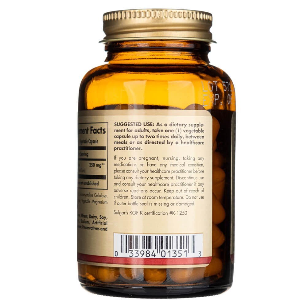 SOLGAR reducēts L-glutations 250 mg – 60 kapsulas
