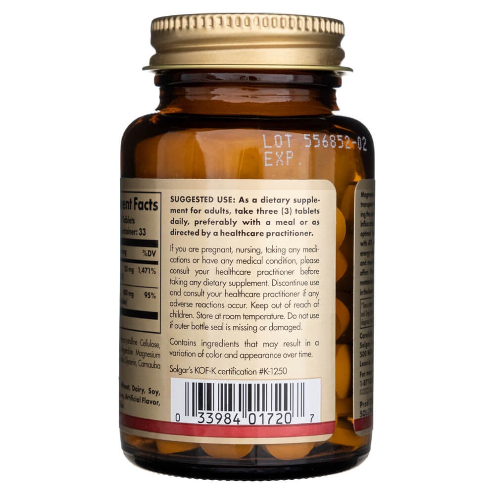 SOLGAR magnijs ar B6 vitamīnu – 100 tabletes