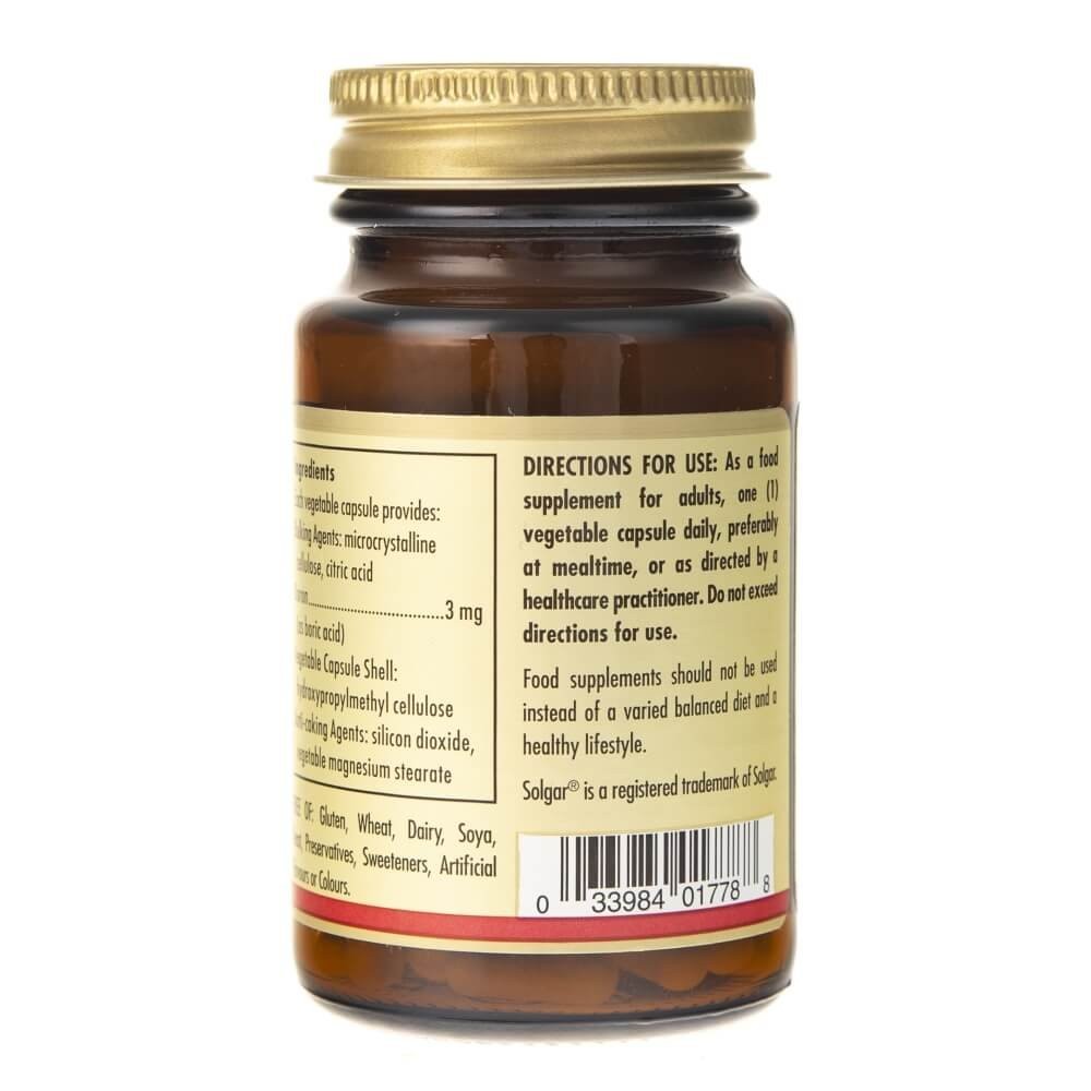 SOLGAR bors 3 mg – 100 kapsulas