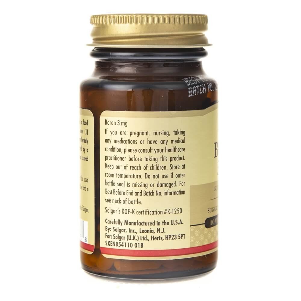 SOLGAR bors 3 mg – 100 kapsulas