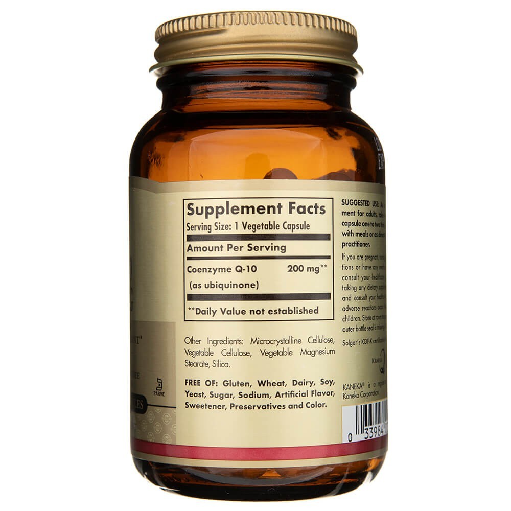 SOLGAR Vegāns CoQ-10 200 mg – 60 kapsulas