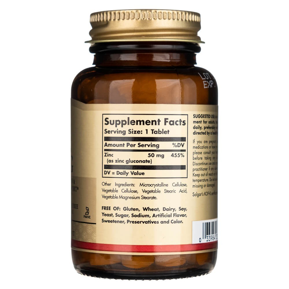 SOLGAR cinks 50 mg – 100 tabletes