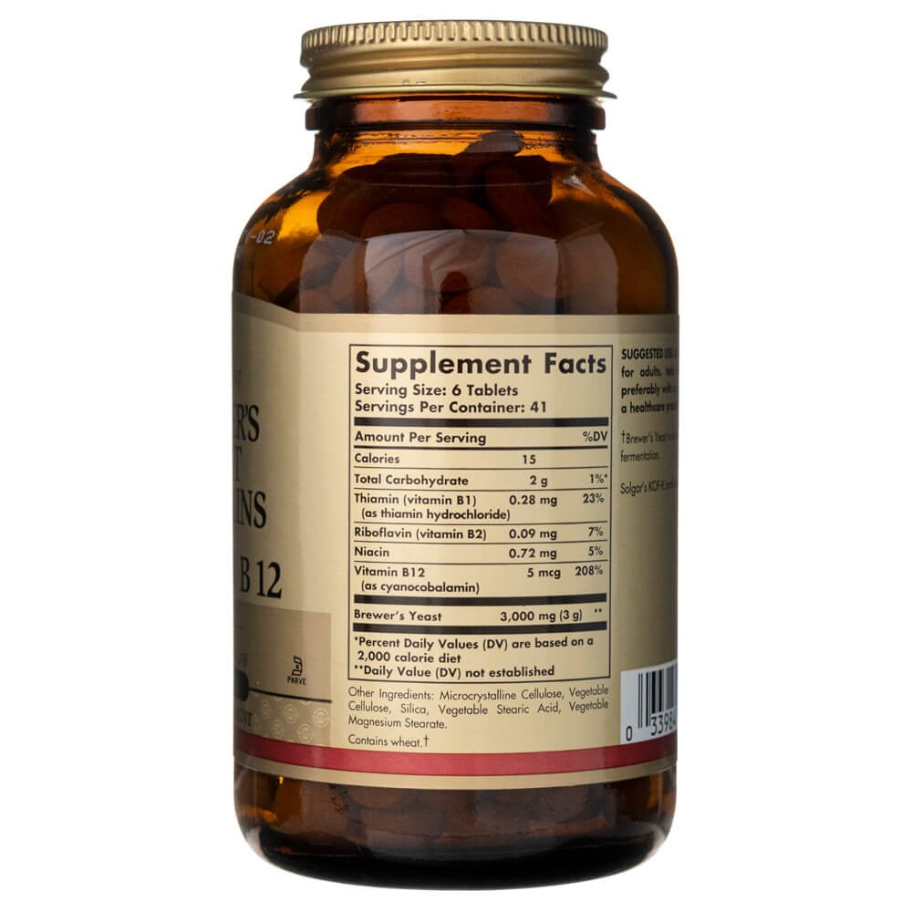 SOLGAR alus raugs, 7,5 graudi, ar B12 vitamīnu – 250 tabletes