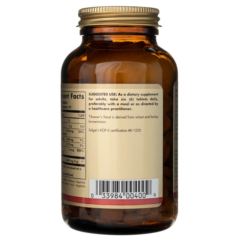 SOLGAR alus raugs, 7,5 graudi, ar B12 vitamīnu – 250 tabletes