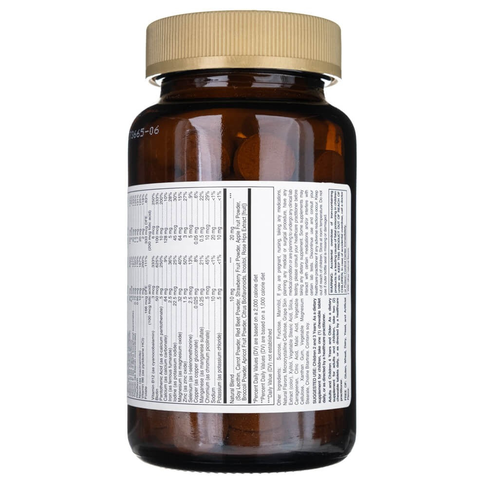 SOLGAR Kangavites® multivitamīni un minerālvielas bērniem, ogu garša – 120 tabletes