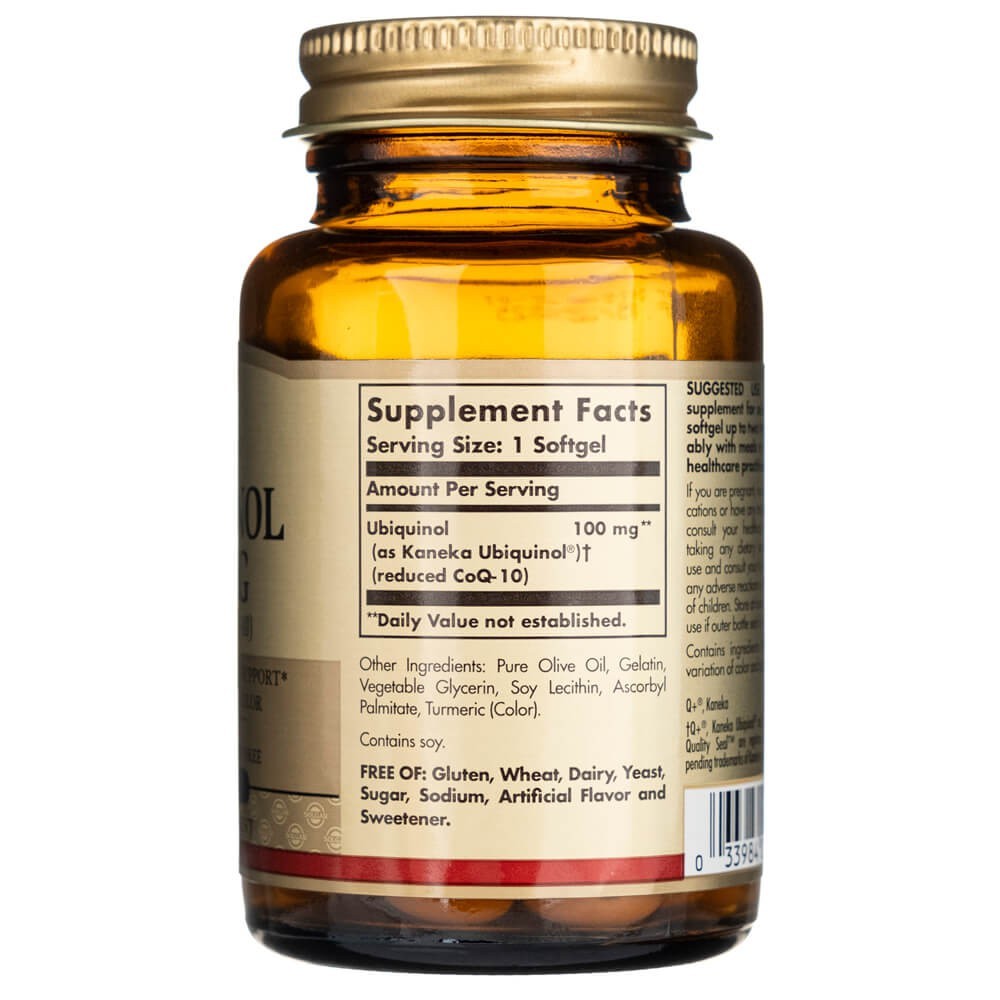 SOLGAR ubihinols 100 mg - 50 kapsulas