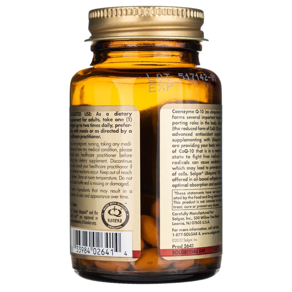 SOLGAR ubihinols 100 mg - 50 kapsulas