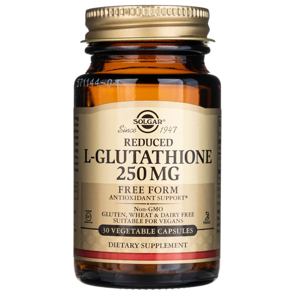 SOLGAR samazināts L-glutationa 250 mg – 30 kapsulas